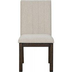 Dining Chair In Dark Brown And Grey Colour