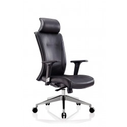 Office Chair In Black Leather