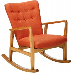Rocking Chair In Orange Colour