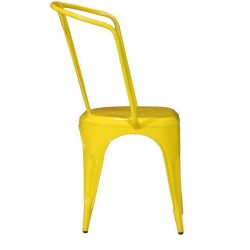 Tolex Cafe Chairs Set Of 2 - Yellow