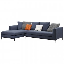 Bihox Blue Coloured 3-4-5 Seater L Shaped Sofa 