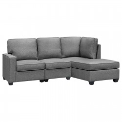 Harick Gray Coloured 1-2-3 Seater Sectinal Sofa