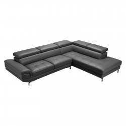 Veelik Dark Gray Coloured 7-8-9 Seater L Shaped Sofa
