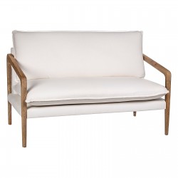 Sreez White Coloured 1-2-3 Seater Wooden Sofa